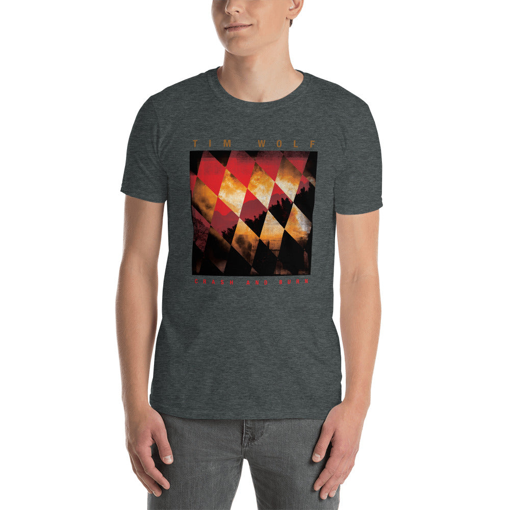 Crash and Burn Single by Tim Wolf Artwork by Tim Wolf T-shirt